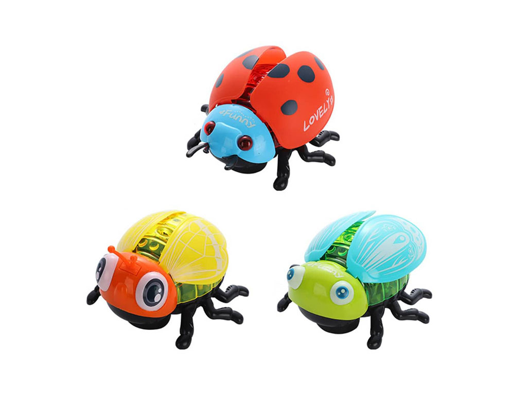 حشرات موزیکال، چراغ دار و متحرک اسباب بازی