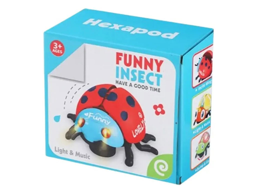 حشرات موزیکال، چراغ دار و متحرک اسباب بازی