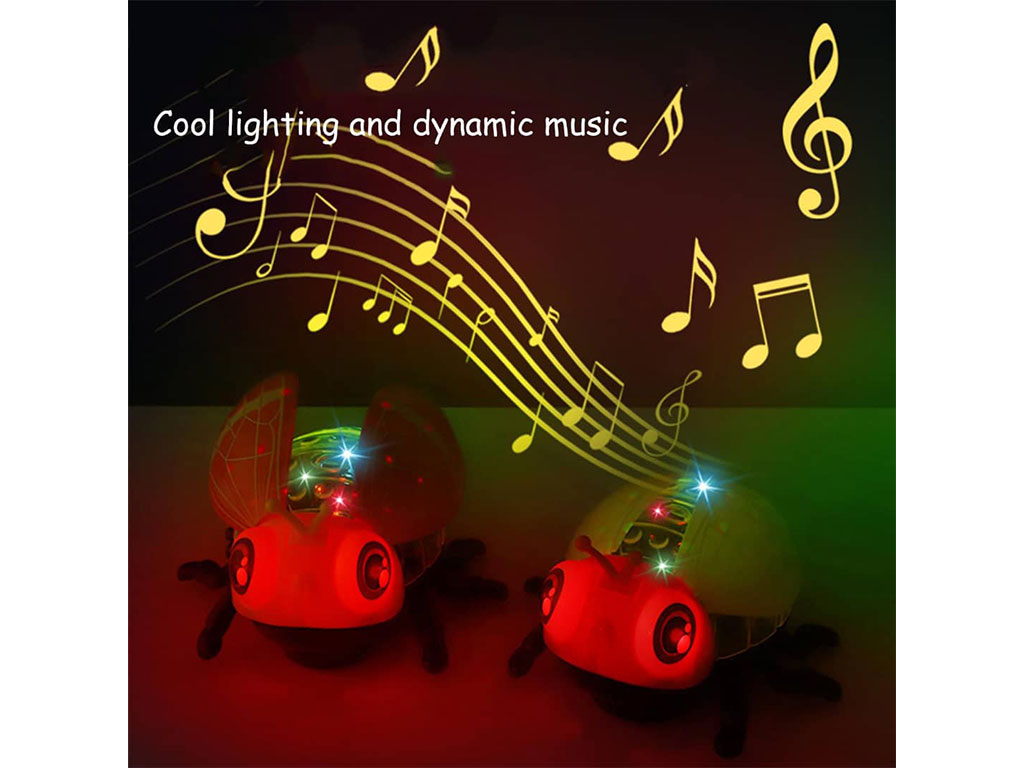 حشرات موزیکال، چراغ دار و متحرک اسباب بازی