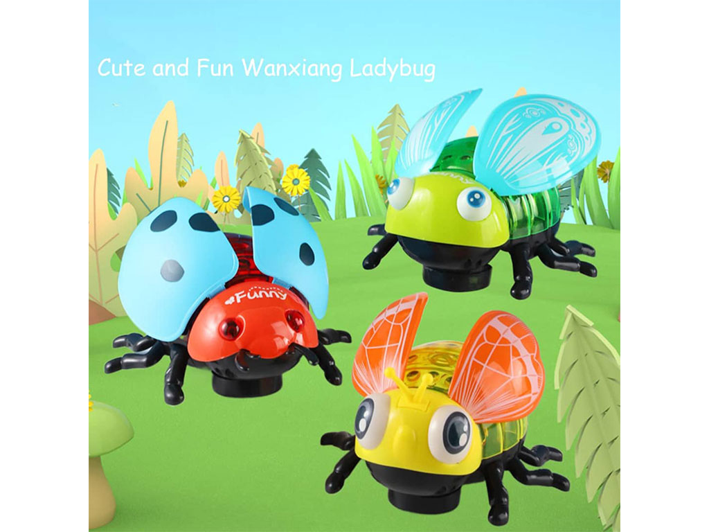 حشرات موزیکال، چراغ دار و متحرک اسباب بازی