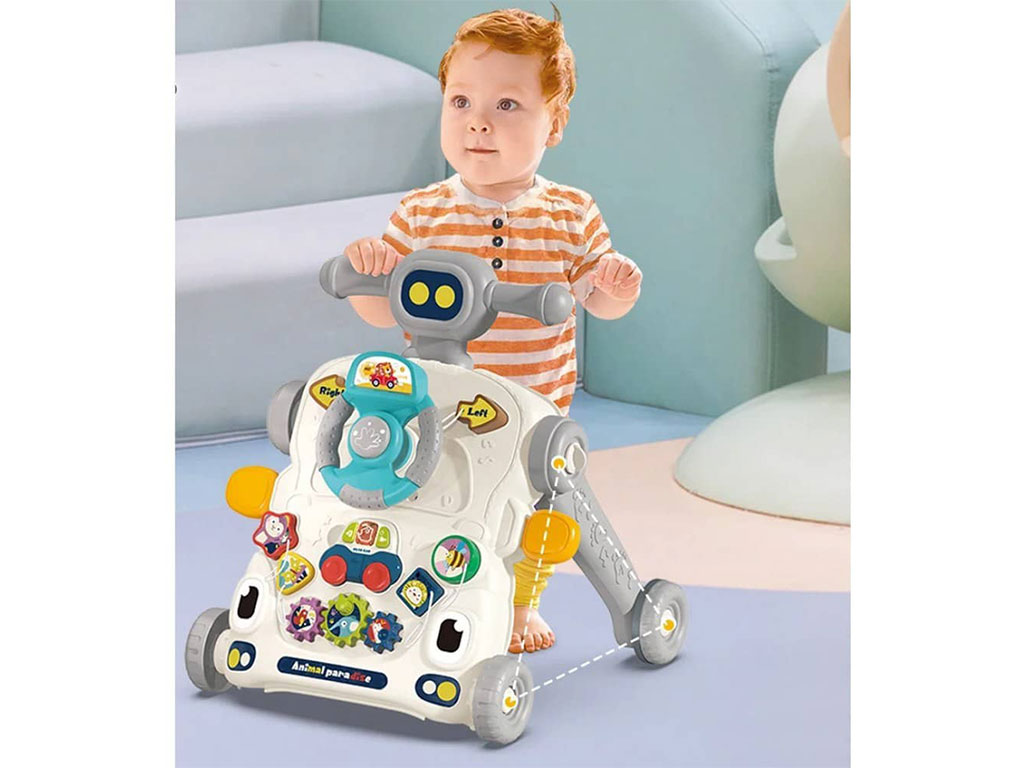 واکر موزیکال و میز بازی کودک 5 کاره اسباب بازی ibi irn