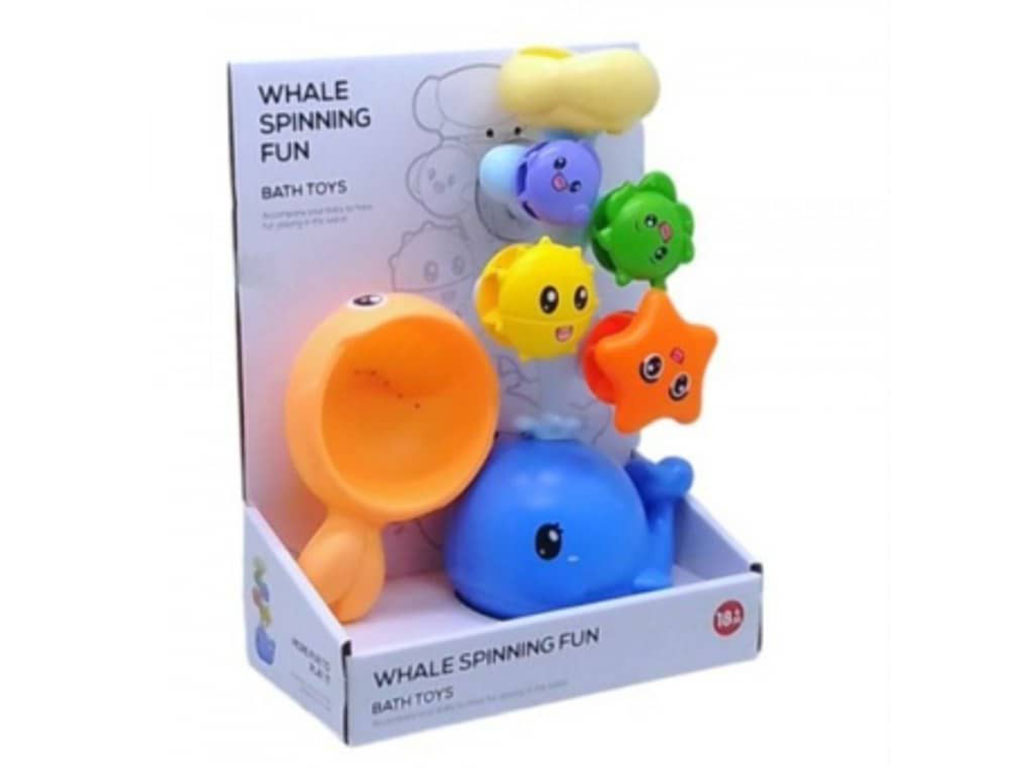 اسباب بازی داخل حمام چرخشی طرح نهنگ مدل آب ریز