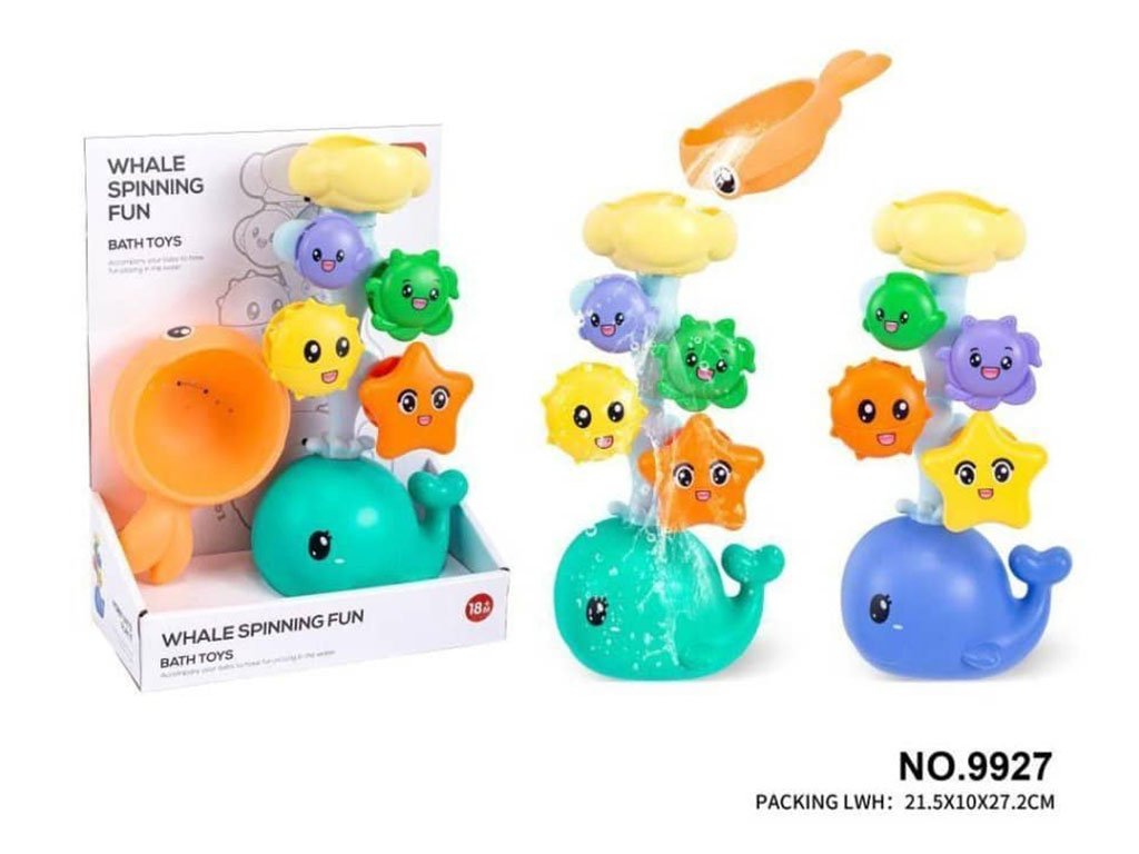 اسباب بازی داخل حمام چرخشی طرح نهنگ مدل آب ریز