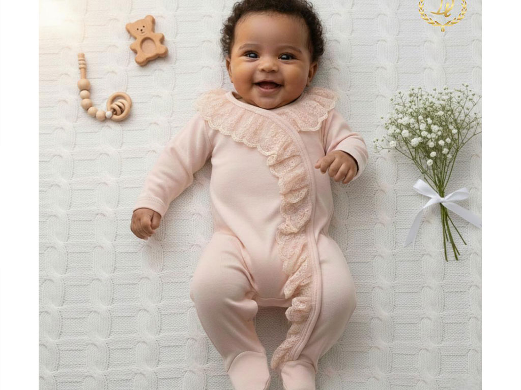 ست بیمارستانی 7 تکه طرح  snow white گلبهی رنگ دانالو danaloo