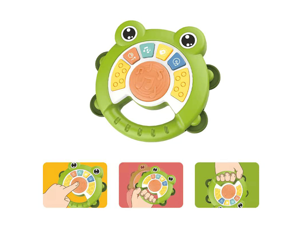 جعبه جغجغه موزیکال طرح قورباغه