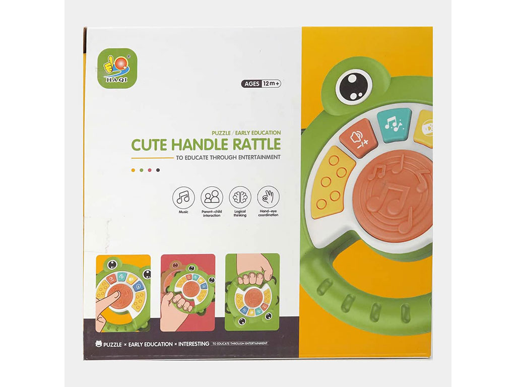 جعبه جغجغه موزیکال طرح قورباغه