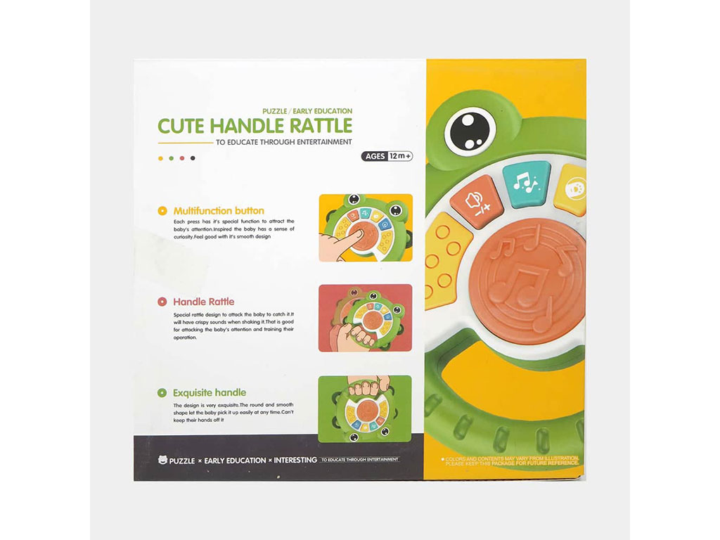 جعبه جغجغه موزیکال طرح قورباغه