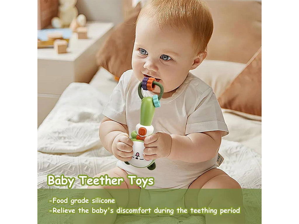 جغجغه دندانگیر نوزادی موزیکال طرح گربه