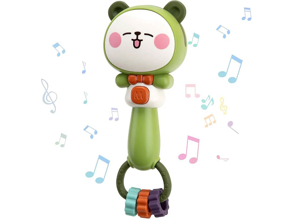 جغجغه دندانگیر نوزادی موزیکال طرح گربه