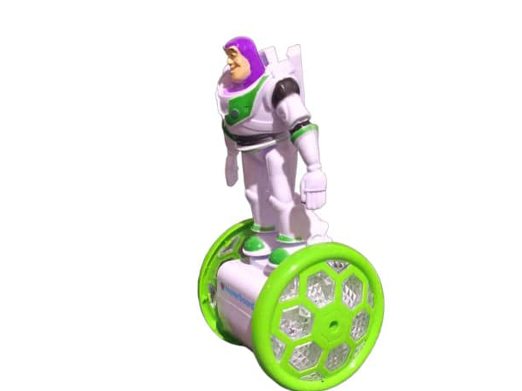 ربات بازلایتر اسکوتر سوار توی استوری موزیکال، حرکتی و چراغدار اسباب بازی