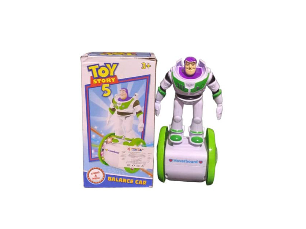 ربات بازلایتر اسکوتر سوار توی استوری موزیکال، حرکتی و چراغدار اسباب بازی