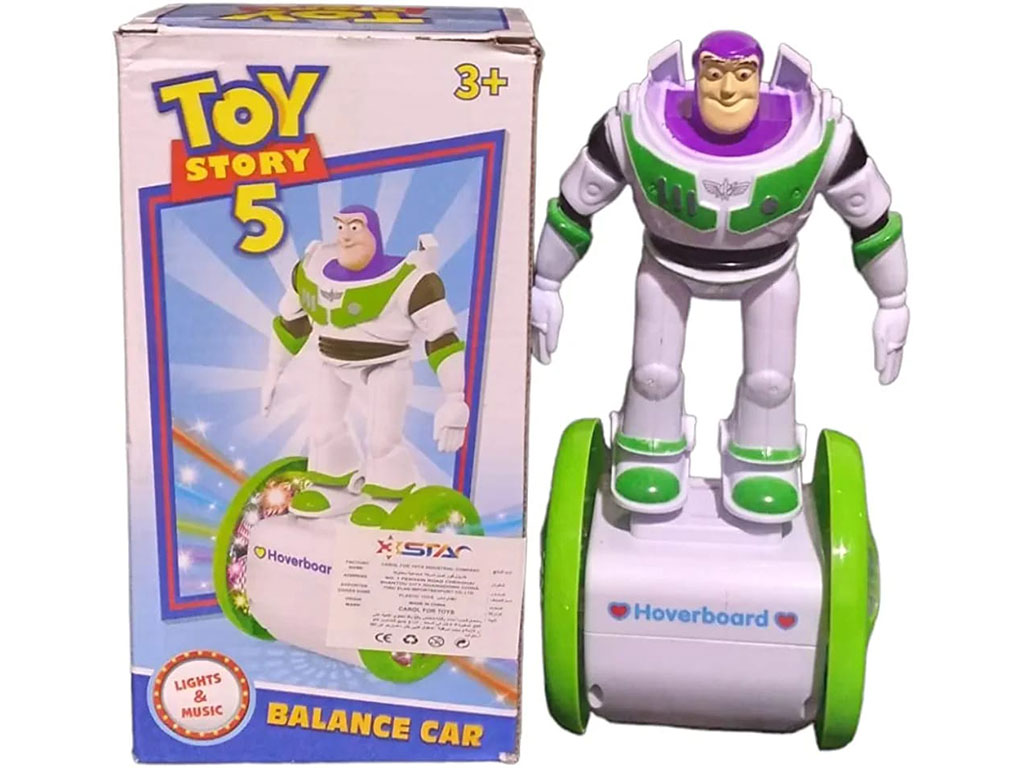 ربات بازلایتر اسکوتر سوار توی استوری موزیکال، حرکتی و چراغدار اسباب بازی