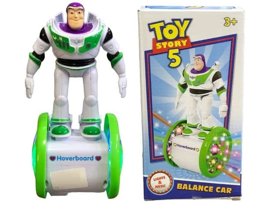 ربات بازلایتر اسکوتر سوار توی استوری موزیکال، حرکتی و چراغدار اسباب بازی