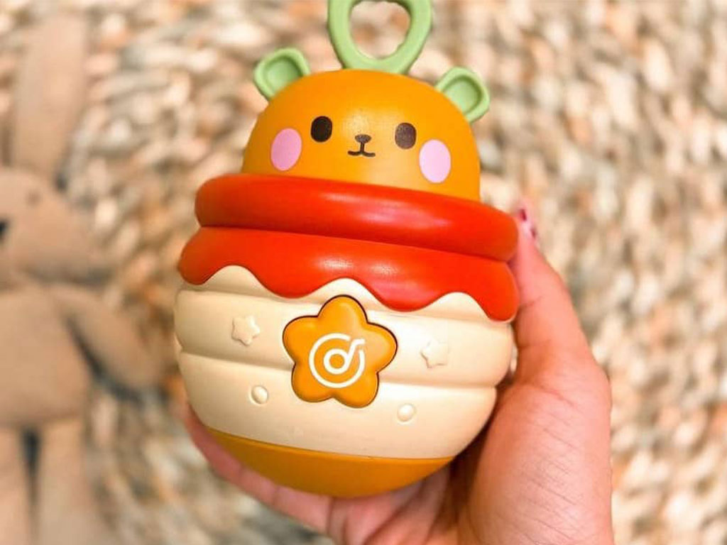 جغجغه تعادلی موزیکال طرح گربه موزیکال اسباب بازی