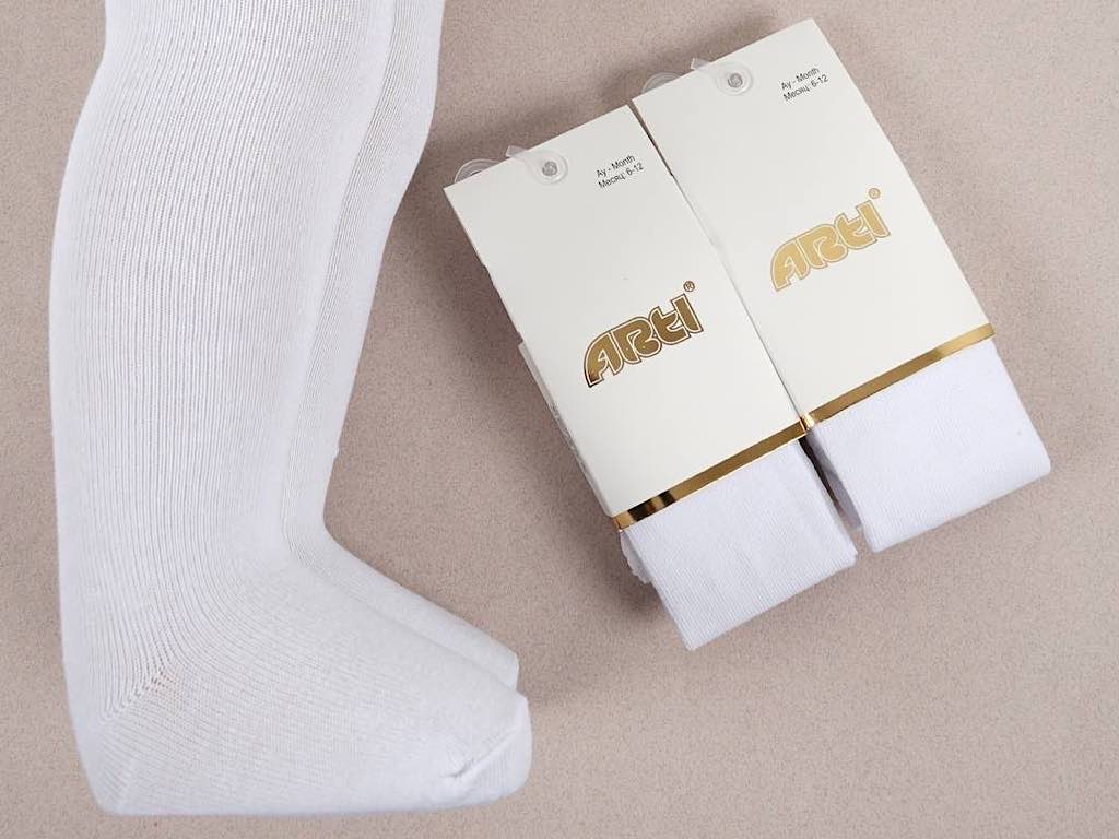 جوراب شلواری سفید رنگ Arti