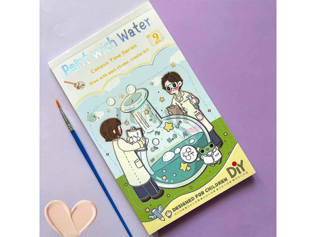 کتاب نقاشی آبرنگی رنگ آمیزی