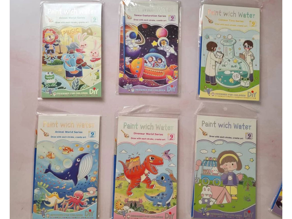 کتاب نقاشی آبرنگی رنگ آمیزی