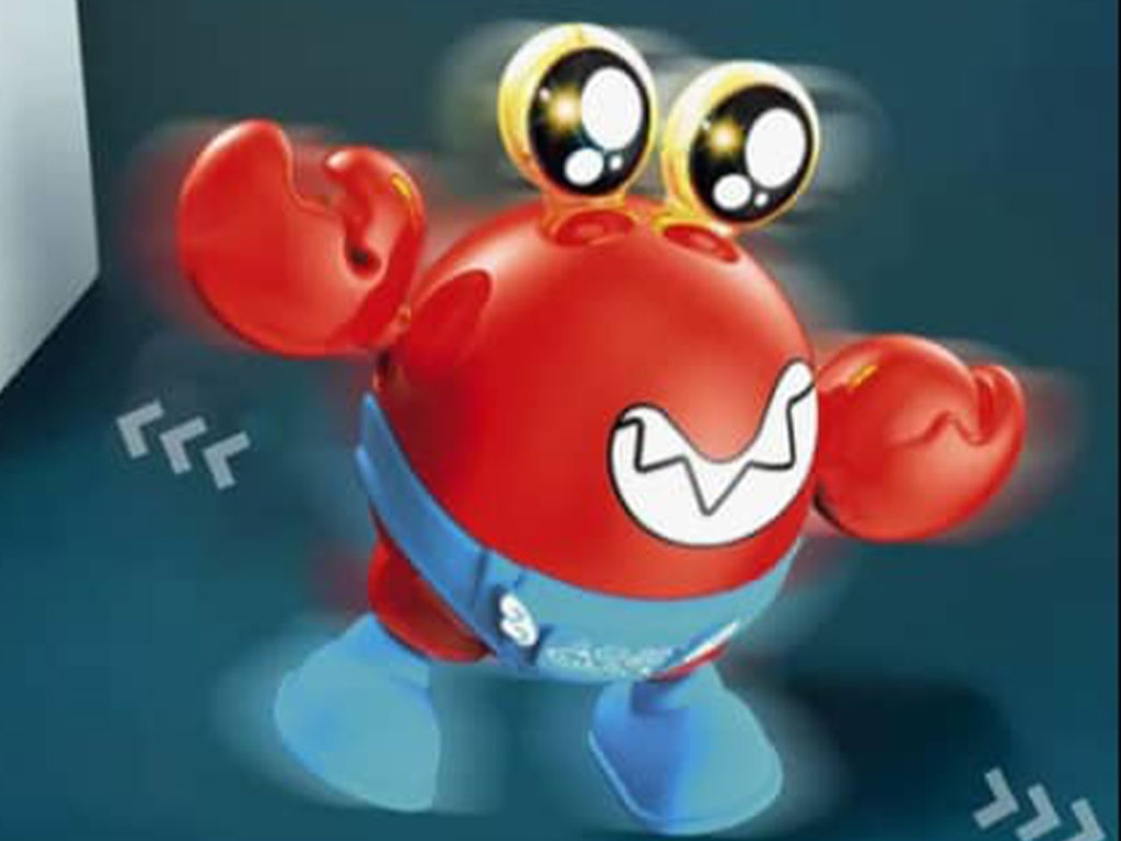 عروسک آقای خرچنگ موزیکال، چراغ دار و رقاص اسباب بازی