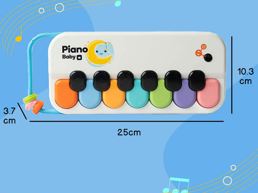 پیانو موزیکال 13 کلیده دارای دسته baby