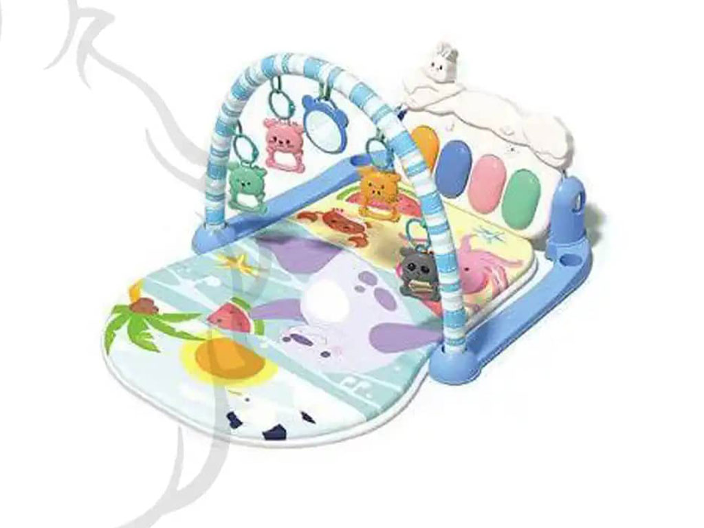 تشک بازی موزیکال نوزادی دارای پیانو مدل پلی فان