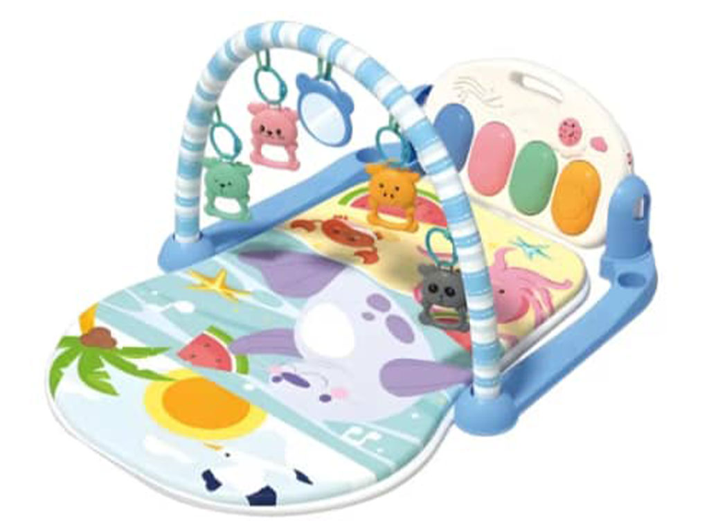 تشک بازی موزیکال نوزادی دارای پیانو مدل پلی فان