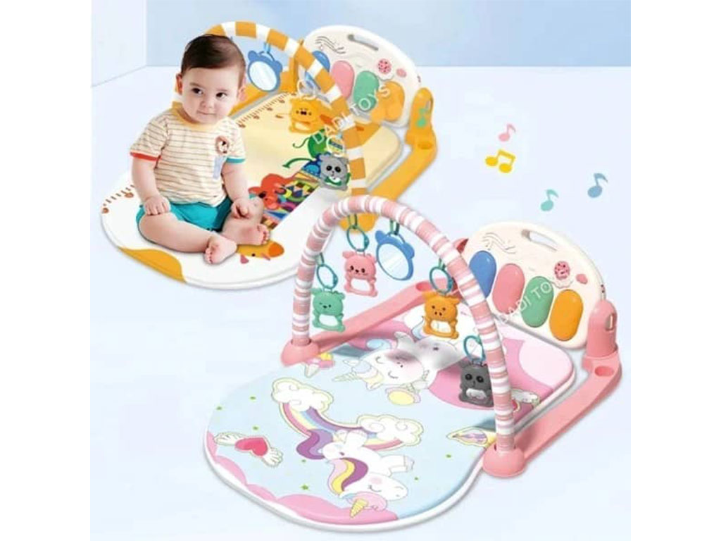 تشک بازی موزیکال نوزادی دارای پیانو مدل پلی فان