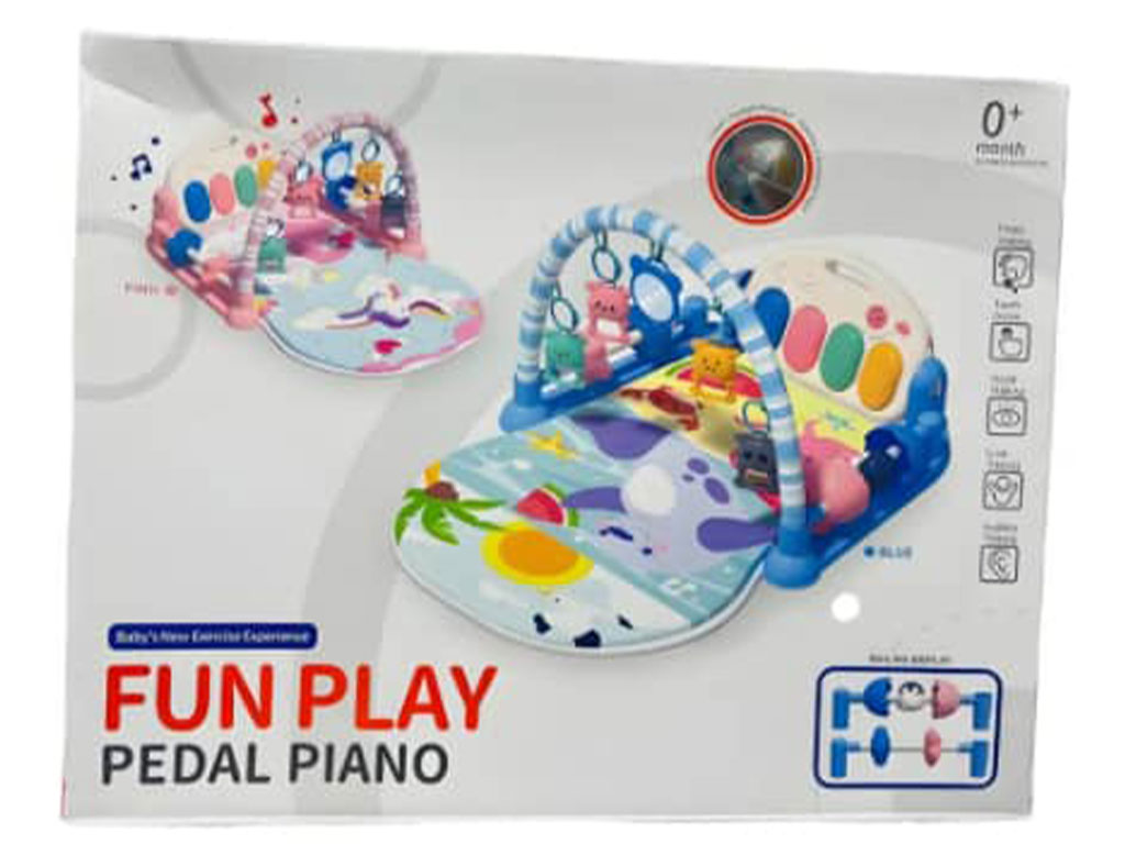 تشک بازی موزیکال نوزادی دارای پیانو مدل پلی فان