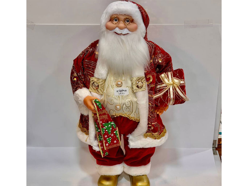 عروسک کریسمس بابانوئل 60 سانتی متری