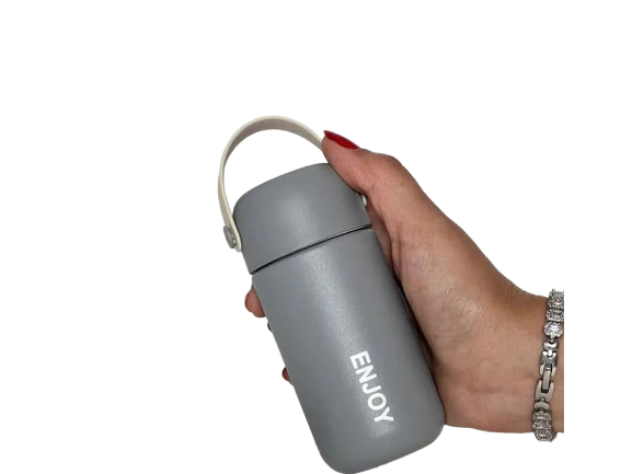 مینی تراول ماگ  استیل حجم 100میلی لیتر بند دار