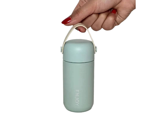 مینی تراول ماگ  استیل حجم 100میلی لیتر بند دار