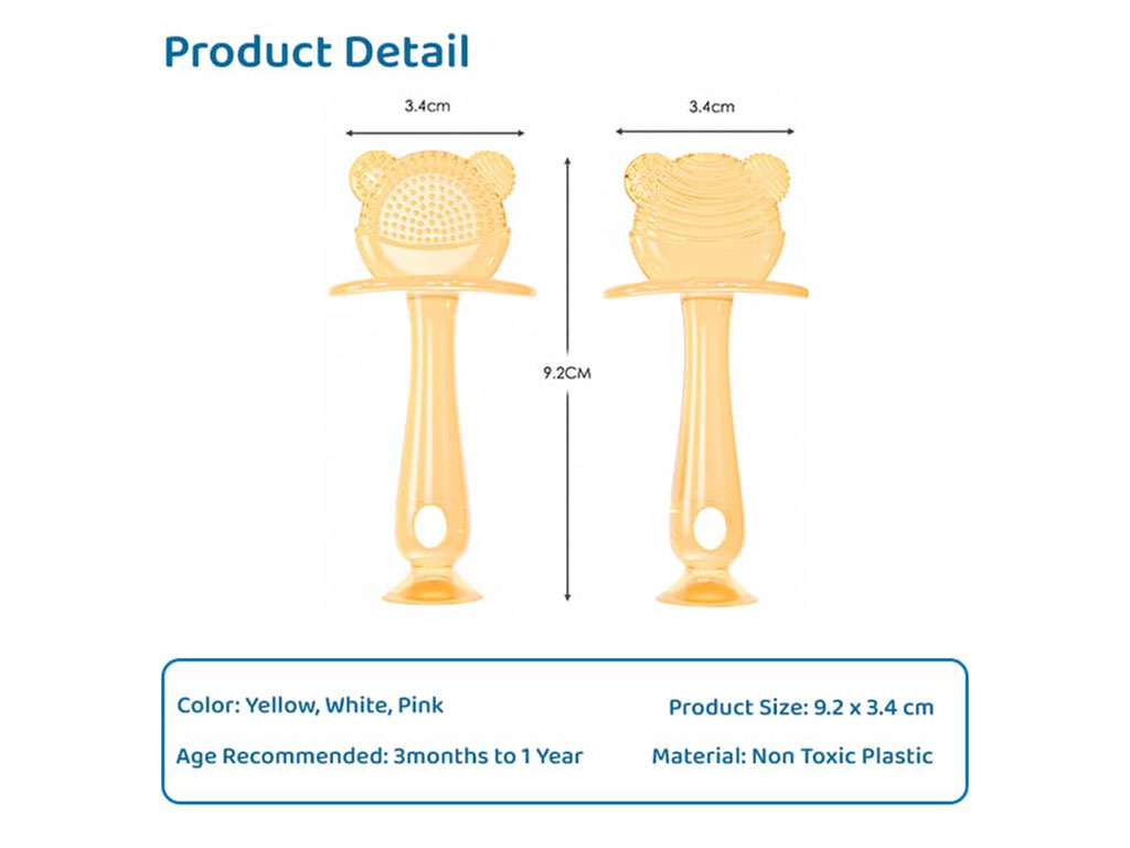 دندانگیر سیلیکونی پایه دار طرح تدی