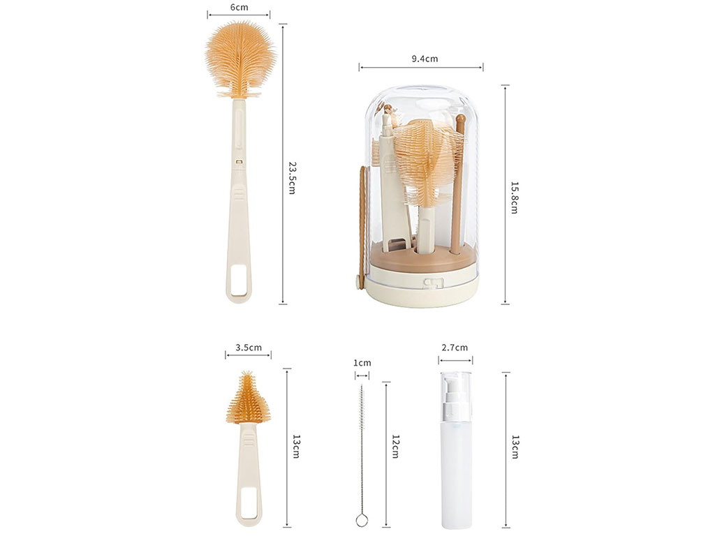 شیشه شور سیلیکونی قاب دار کارتابل لوازم نوزاد و کودک