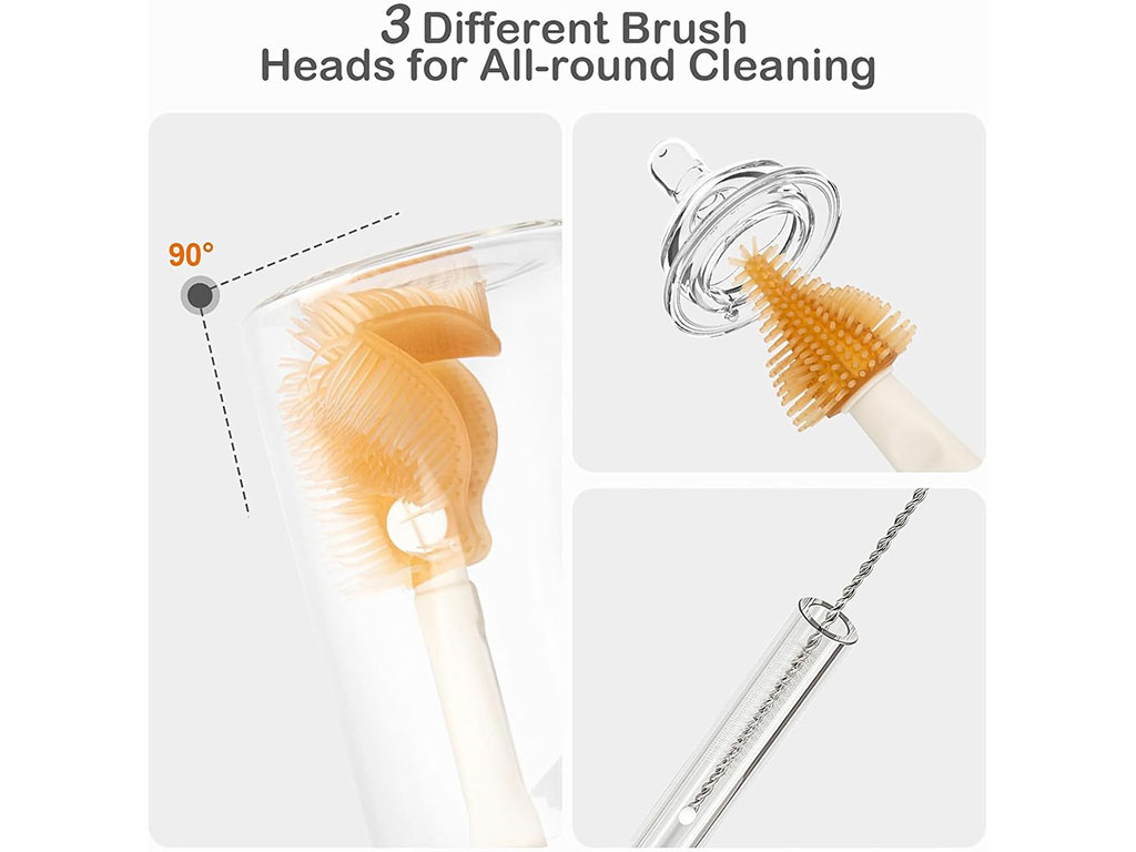 شیشه شور سیلیکونی قاب دار کارتابل لوازم نوزاد و کودک