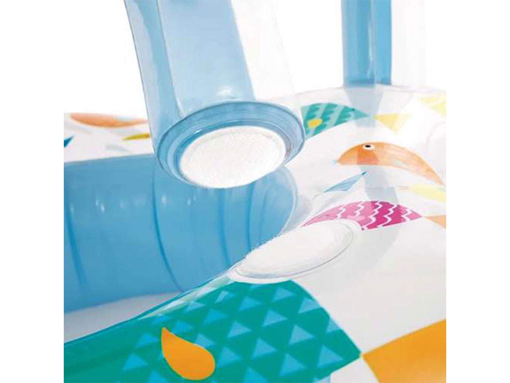 تیوپ بادی شورتی کودک سایبان دار (شناور بادی شورتی) طرح ستاره اینتکس intex