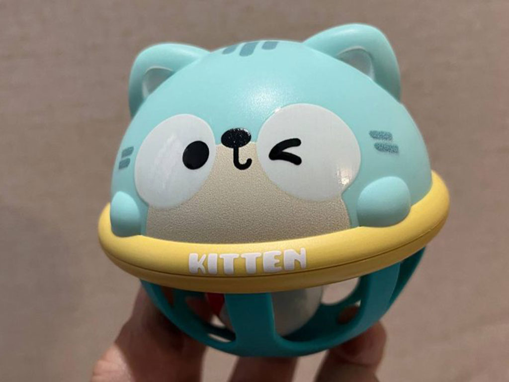 توپ جغجغه ای حسی طرح حیوانات