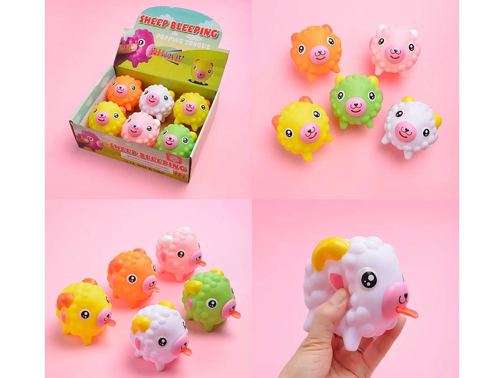 پوپت حمام نوزادی زبان دراز و سوت دار طرح گوسفند