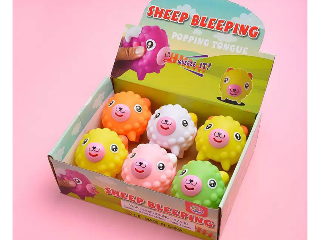 پوپت حمام نوزادی زبان دراز و سوت دار طرح گوسفند