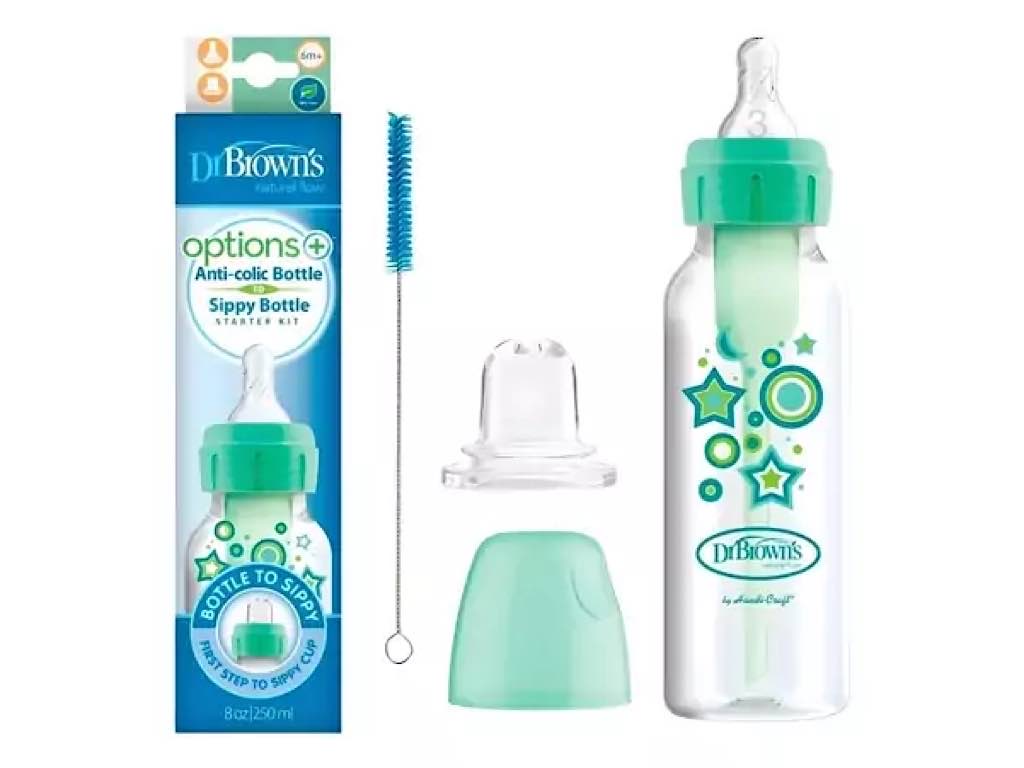 شیشه شیر و آبمیوه خوری  آنتی کولیک 250 میلی لیتر  دکتر براون DR BROWNS