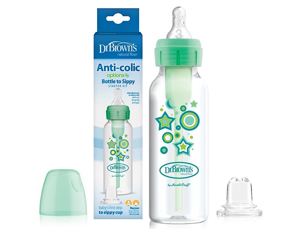 شیشه شیر و آبمیوه خوری  آنتی کولیک 250 میلی لیتر  دکتر براون DR BROWNS