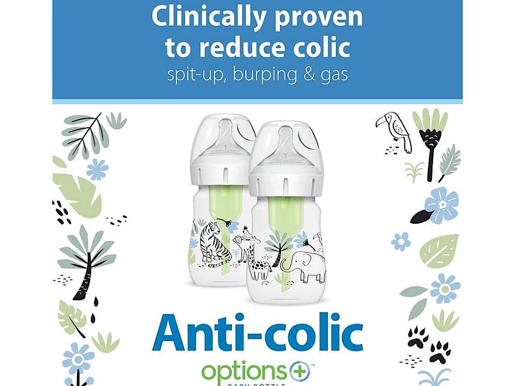 شیشه شیر بدون جعبه طرحدار آنتی کولیک 150 میلی لیتر دکتر براون DR BROWNS - بدون جعبه