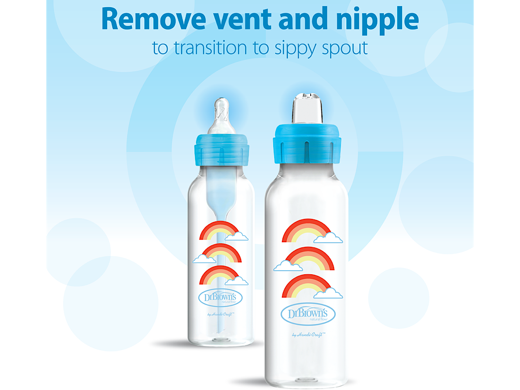 شیشه شیر و آبمیوه خوری  آنتی کولیک 250 میلی لیتر  دکتر براون DR BROWNS