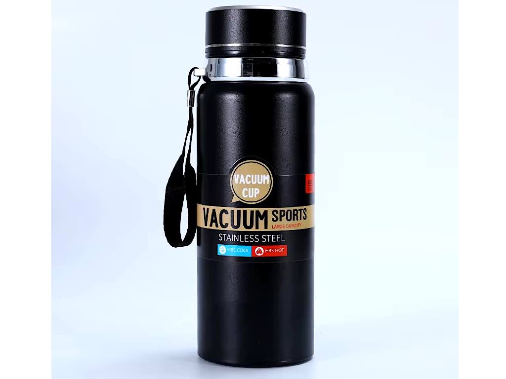 فلاسک استیل حجم 500 میلی لیتر دارای صافی و بند سیلیکونی