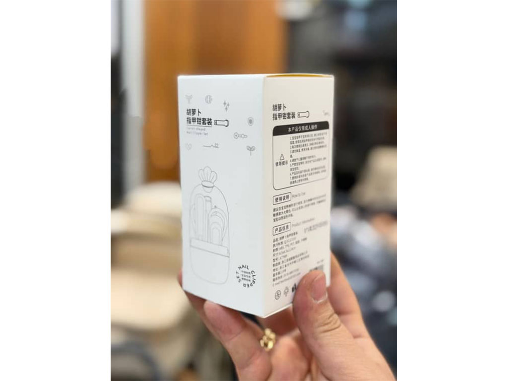 ست ناخن گیر نوزادی کاپ دار تخم مرغی طرح تاج