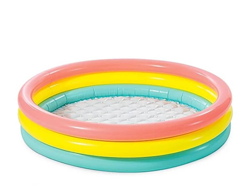 استخر بادی کودک سه رنگ اینتکس intex در اندازه 25*114 سانتی متر