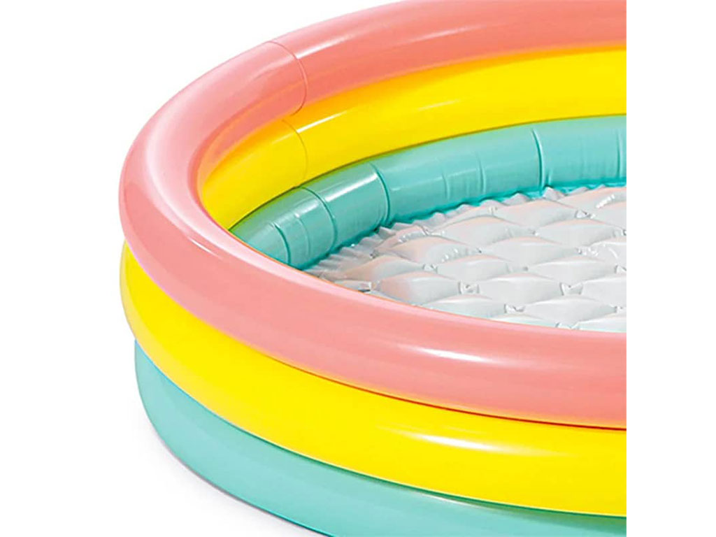 استخر بادی کودک سه رنگ اینتکس intex در اندازه 25*114 سانتی متر