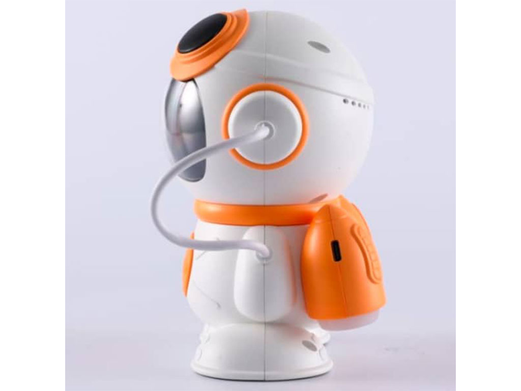 چراغ خواب پروژکتوری اسپیکر دار کهکشانی فضانورد ایستاده (سایز متوسط)