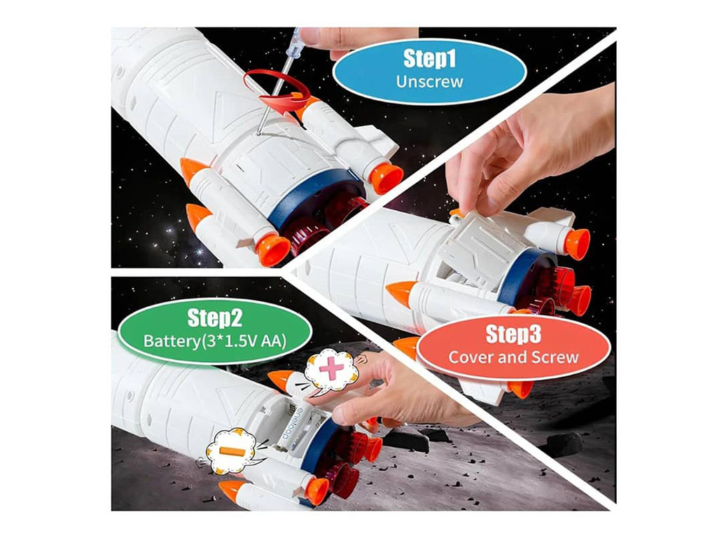 ست فضاپیما دودزا اسباب بازی طرح شاتل فضایی