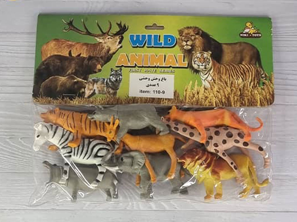 فیگور حیوانات وحشی 9 عددی
