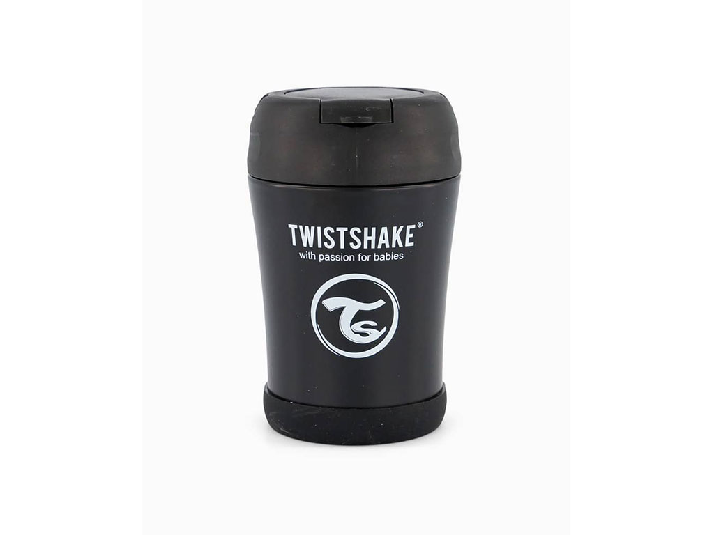 فلاسک و ظرف غذا استیل حجم 350 میلی لیتر با قاشق تاشو TWISTSHAKE