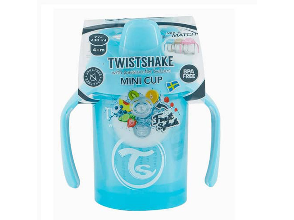 لیوان و آبمیوه خوری دسته دار حجم 230 میلی لیتر TWISTSHAKE